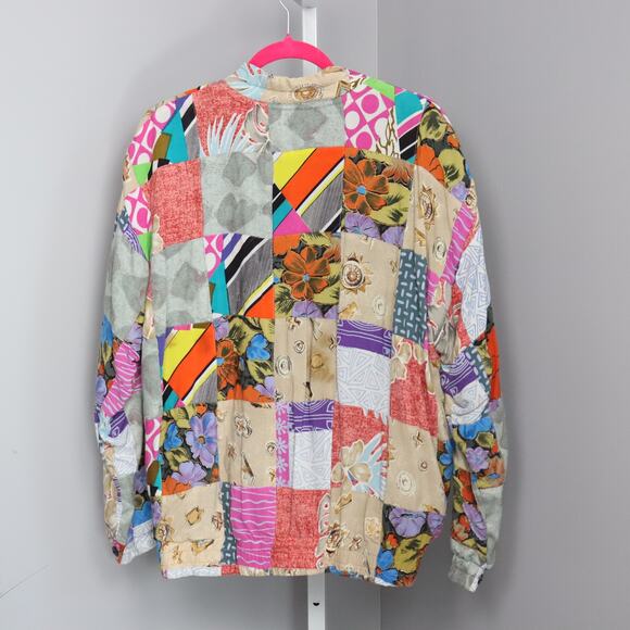 Vintage Cache Rayon Beaded Bomber Jacket Size M - Picture 2 of 9